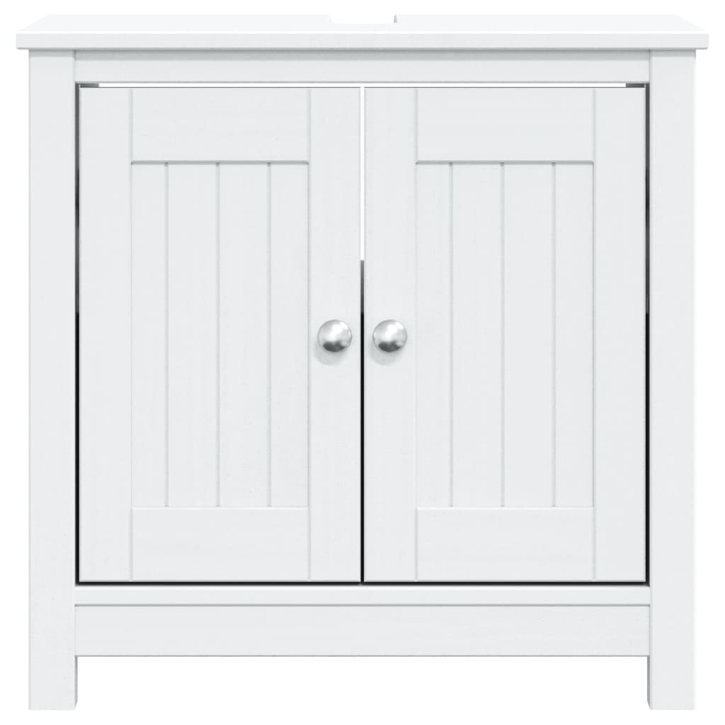 vidaXL Bathroom Sink Cabinet Vanity Cabinet Cupboard BERG Solid Wood Pine