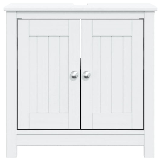 vidaXL Bathroom Sink Cabinet Vanity Cabinet Cupboard BERG Solid Wood Pine