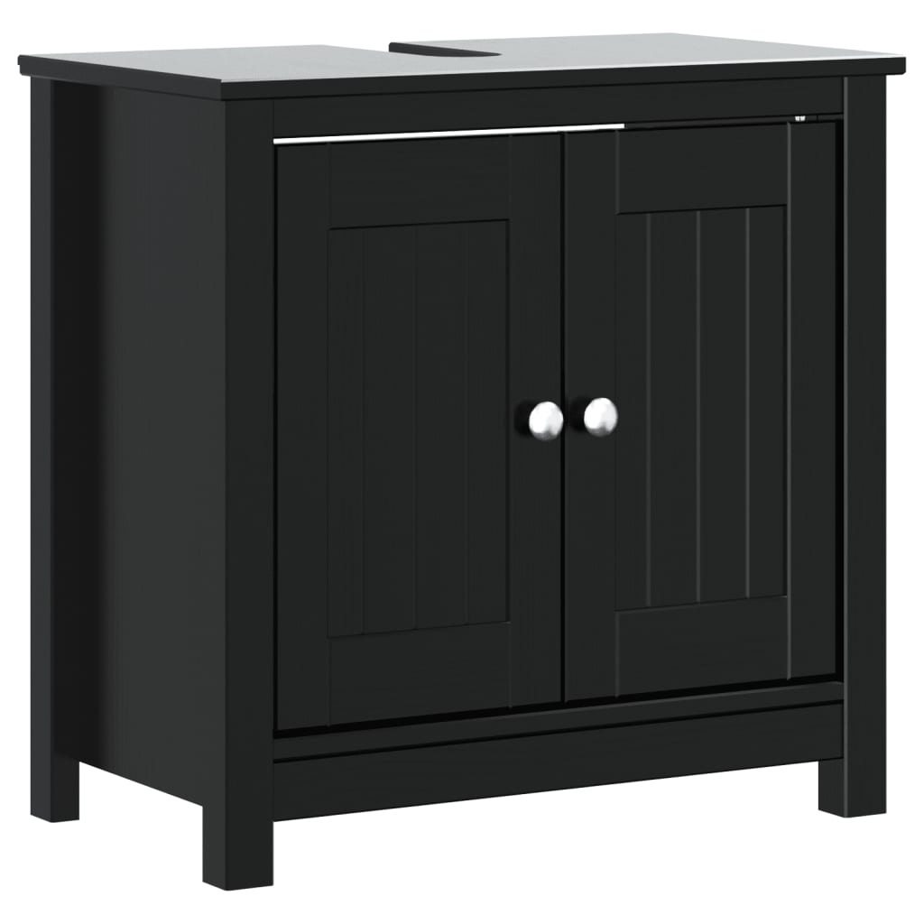 vidaXL Bathroom Sink Cabinet Vanity Cabinet Cupboard BERG Solid Wood Pine